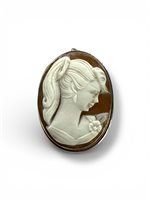 Brosche Mandile 1922 Dame Cammei antichi in Silber Conchiglia 2MSPCM9